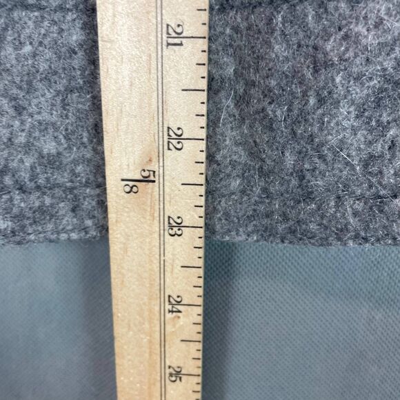 GAP Peacoat Jacket Women’s Size M Gray Double Breasted Pocket Wool Blend - Picture 11 of 12